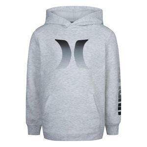 Hurley Boys Graphic Pullover Hoodie (Little Kids) Birch Heather 4 Little Kid